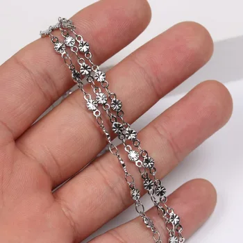Onwear 2 metrov nakit, izdelava iz nerjavečega jekla povezavo verige obesek za ogrlico kar diy ugotovitve
