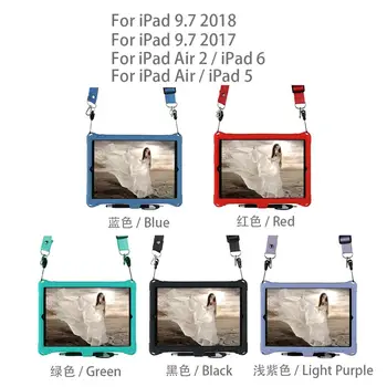 Otroci Silikonski ovitek Za iPad z 9.7 2017 2018 Zraka Air 2 Primera Otroci Shockproof nestrupeno Silicij Tablet Cover Za iPad z 9.7 2018 Primeru