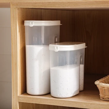 Plastični pralni prašek polje gospodinjski pralni prašek škatli s pokrovom posebno steklenico pralni prašek za shranjevanje vedro LL10281647