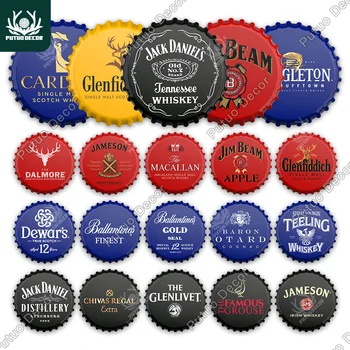 Putuo Dekor Pivo Steklenica Skp Dekor Tin Prijavite Plaketo Okrasnih Kovinskih Znak Človek Jama Pub Bar Klub Dekoracijo Sten