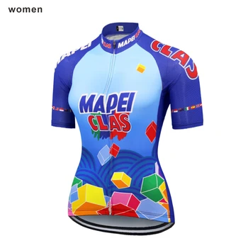 Retro Zunanji Kolesarski Dres 2020 Ženske Vrh Kratek Rokav Kolesarska Oblačila Breatahble multi Camisa MTB Maillot ciclismo BOUYGUES