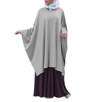 Režijske Niqab Ramadana Burka Muslimanskih Dolgo Khimar Vrhovi Ženske Molitev Garmenr Arabski Jilbab Islamska Oblačila Abaya tam kaftan Jurken 1pcs