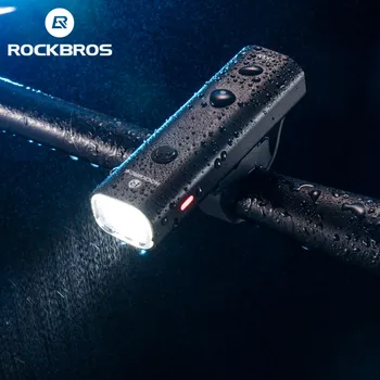 ROCKBROS Kolo LED Luči USB Polnilne Kolo Svetlobe Rainproof Aluminija Ultralahkih Svetilka 2000mAh MTB Spredaj Žarnice Žarometov