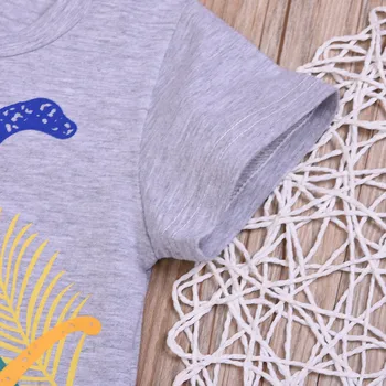 SAGACE 2020 dojenček fant obleke Poletje Otroci Baby Dinozaver T Shirt Prikrivanje Kratek Fant Obleko Šport bo Ustrezala Otrok otrok Oblačila Sklop
