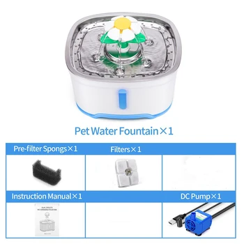 Samodejno Mačka Vodnjak LED Električni USB Pes, Mačka Pet Izklop Pijem Napajalni Skledo Pet Pitne Razpršilnik Za Mačka Pes