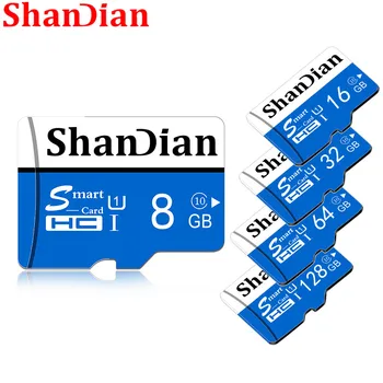 SHANDIAN Original Smast SD Class10 do 95MB/S Smastsd 128GB/64GB/32GB/16GB class 10 do 80MB/S za Telefone, Fotoaparate,