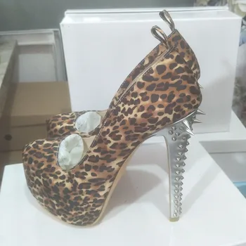 SHOFOO čevlji,Lepih modnih ženskih čevljev ,krpo, o 14.5 cm visoke pete ženske čevlje, konicami prstov črpalke.VELIKOST:34-45
