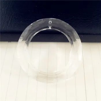Sijoče 192units 50mm O Krog Ring Crystal 1 Luknjo za Obešanje Obeski Stekla Lestenec Deli Pregleden Kristalno Steklo Prizmo Deli