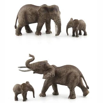 Simulacija Sloni Družine Živali Slika Zbirateljske Igrače Divje Živali Figuric Otroci Plastični Model Igrača