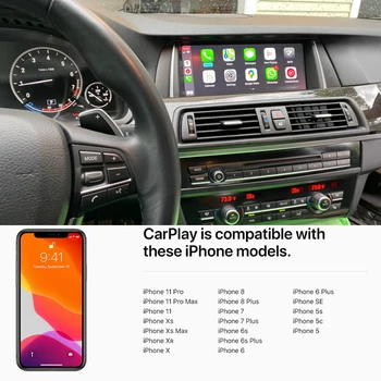 Sinairyu 2.0 Dekoder CarPlay/Android Za BMW NBT Sytem Series 3 F30 F31 F34 Serije 4 F32 F33 F36 Večpredstavnostna Žično Brezžično