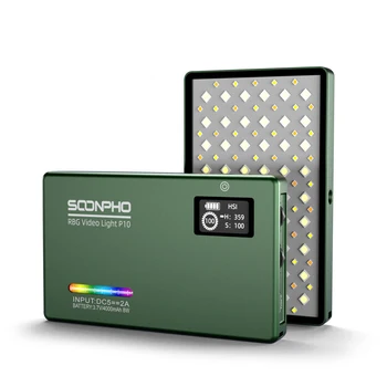 SOONPHO P10 2500K-8500K RGB LED Video Luč ro s koncesijo 97 Fill Light Vgrajeno Baterijo Fotografske Svetlobi za Fotografiranje Studio+ stojalo