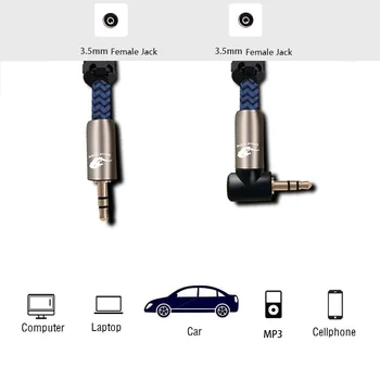 Stereo Jack 3.5 mmm, da 3.5 mm Moški Pomožne Aux Kabel Za iPhone Avto Zvočnik Slušalke MP3 Avdio Kabel Podaljšek za 1m 2m 3m 5m