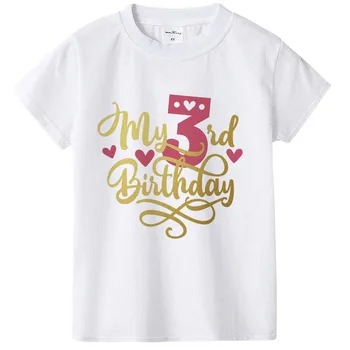 T Shirt Za Dekleta, Otroci, Oblačila Camiseta Ropa De Niña Ubrania Dla Dziewczynek Rojstni Dan Ropa Niña 8 Años Anniversaire Fille
