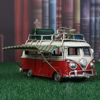 Tovarniško kreativna darila, kovinske obrti starinsko okraski, iz železa modela avtomobila Volkswagen avtobus opremljanje doma