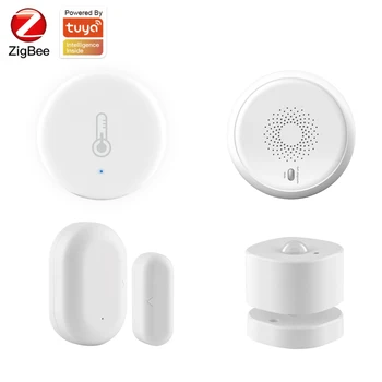 Tuya ZigBee Smart Home Security Baterijsko Temperature In Vlažnosti, Senzor/Okna Vrata Vrata Senzor/Dima Detektor Senzorja