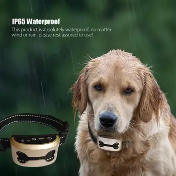 Ultrazvočno Pes Usposabljanja Ovratnik Pet Šok Ovratnik Glasovni Nadzor Anti Skorja Naprave Polnjenje Zaslon IP65 Vodotesen