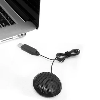 USB 360 ° Vsesmerni Računalnik Mikrofon Visoko Občutljivost Plug Igra Prenosni Računalnik Namizni Srečanje Mikrofon