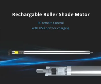 USB, Baterije Roller Slepi Motor za 25 mm Cev Motorja Električni Roller Slepi Odtenek RF Daljinski upravljalnik Broadlink Nadzor