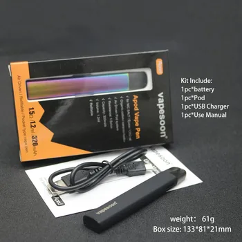 Vapesoon Apod Kit Vape Stroka Sistem Kit 1.2 ml lahko ponovno polnijo Kartuše 320mAh Pod Napravo e-Cigareta ePacket Brezplačna Dostava