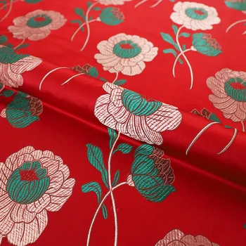 Vintage vzorec tkanine brocade saten jacquardske oblikovalec damasta šiv mozaik za cheongsam in kimono diy šivalni material