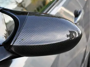 Visoko kakovost Za BMW E92 M3 E82 1M 2008 - 2013 Realno Ogljikovih Vlaken Vzvratnega Ogledala, Pokrov Strani Ogledalo Kape avto styling