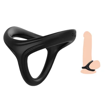 Vrhunska elastičnost moški silikonski penis zaklepanje petelin obroč, žogo nosila BDSM erekcijo izliv sex igrača za človeka