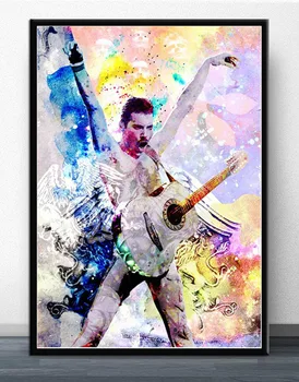 Vroče Freddie Mercury Rock Glasbe Platno Slikarstvo Plakatov In Fotografij Stenske Slike Za Dnevno Sobo Povzetek Okrasni Dom Dekor