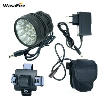Wasafire 16*XML-T6 LED Luč Kolo 40000lumen Kolesarske svetilke spredaj Luč Žarometov +9600mAh baterije 18650 fietsverlichting