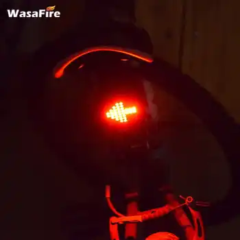 WasaFire 64 LED Inteligentni Zavore Projekcija Izposoja Rdeča Luč Laser Kolo Rep Zadaj Turn Luči USB Polnilne Kolo Reflektor
