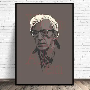 Woody Allen Platno Stensko Film Art Tisk Sodobne Plakat Stenske Slike Dnevna Soba Dekor