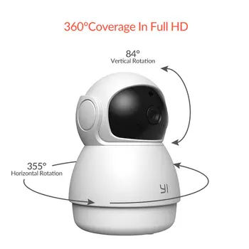 YI AI-Powered 1080p Dome Stražar Kamera, WiFi IP Domov Nadzor Sistema Človekovih & Gibanja Baby Jokati, nenavaden Zvok Odkrivanje