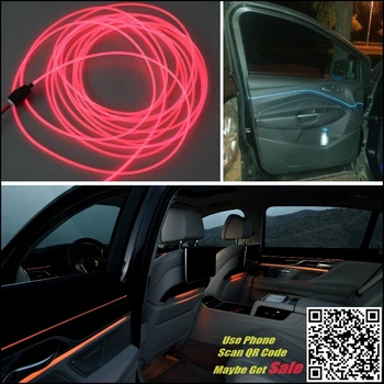 Za FORD Mondeo 1992-Avto Notranje osvetlitve Okolja Panel osvetlitev Za Avto Znotraj Iskanje Kul Trak Svetlobe iz Optičnih Vlaken Band