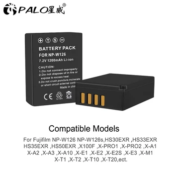 Za Fuji NP-W126 NP W126 NP-W126S W126S Baterija +LCD Dvojni Polnilec za Fuji X-Pro1 XPro1 X-T1 XT1,HS30EXR HS33EXR X PRO1