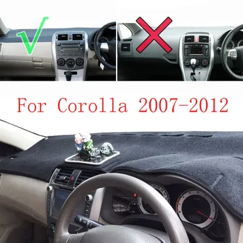 Za Toyota Corolla Axio Fielder 2007 2008 2009 2010-2012 Avto nadzorna plošča Pokrov Pad Mat Sonce Odtenek Instrument Preprogo Pribor RHD
