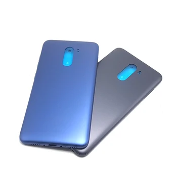 Za Xiaomi Pocophone F1 Nazaj Baterije, Ohišje Plastično PC Vrata + Sim Pladenj Imetnik Zadnji Pokrovček Baterije + Stranski gumb Tipko Sapre Deli