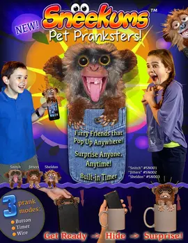Zanimivo Ustvarjalno Zapleteno Opica igrače za Hišne živali Prankster Potegavščina Pošast Otroke Božič Otrok Darilo Halloween Bedaki Dan