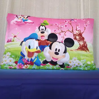 Zelena Mickey Miške Minnie Blazino navidezno za Otroci Soba Dekor Dekleta Posteljnina Blazino Zajema 1 kos primerih Otrok 3D Tiskanja Lupini