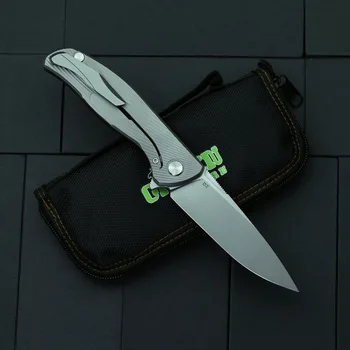 Zelena Trn Hati 95 Flipper Folding Nož D2 Rezilo Titana PRIM 3D Ročaj Prostem Kampiranje, Lov Taktike Preživeti Noži, Orodje EOS
