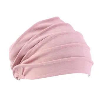 Široko Strani Elastična Nightcap Bombaž Nego Las Kemoterapijo Skp Spalna Klobuk Glavo Osnove Headscarf Spanja Skp Za Ženske