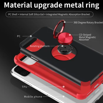 Štiri kotu Anti-spusti Magnetni Nosilec Shockproof Primeru Za iPhone 12 11 Max Pro Xs Max Xr X 8 7 6 6S Plus Telefon Nazaj Primeru Zajema