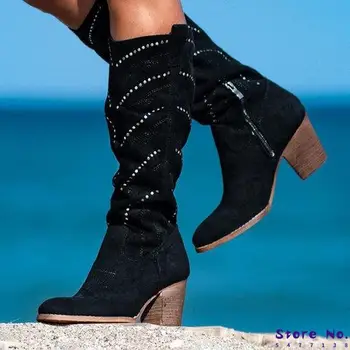 ženske kolena visoki škornji chaussure škorenjčki gladiator gladiator v visokih petah sijoče kristalno deco čevlji ženska zapatos mujer sapato H495