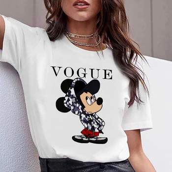 Ženske Mickey Mouse Srce Ljubezni, Tiskanje MODI Unisex T-shirt Srčkan Valentinovo Darilo Tshirt Za Punco Ženske Graphic Tee Vrh