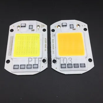 10 stuks LED Svetilka COB Čip 50 W Čip 110 V 220 V Vhod Smart IC Fit Voor DIY LED overstroming Licht Koud Wit Toplo Wit Straat Lam