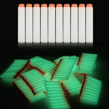 100 kozarcev fluorescentna dart napolnim za splošno standardni krog glave votlih pene krogle za igrače puške
