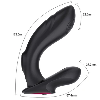 10Mode Vibracije + 5Mode Prhuta Stimulator Prostate Vibrator Gay Sex Igrače Moški Prostate Massager Analni Čepi Brezžični Vibrator