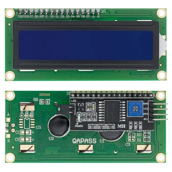 10pcs LCD1602+I2C LCD 1602 modul Modra /rumena zelena zaslon IIC/I2C LCD1602 IIC LCD1602 Adapter ploščo