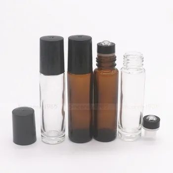 12 steklenic 10 ml Rumena prozornega Stekla Roll na Steklenico ponovno napolniti Eterično Olje Aromaterapija Stekleničke Parfuma