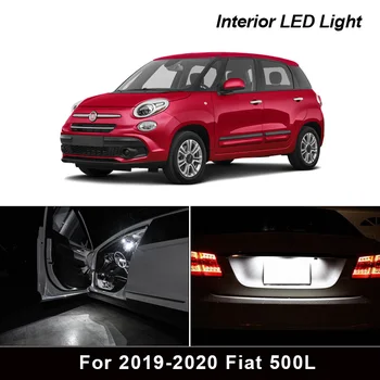 13pcs Canbus Napak LED Notranja Luč Kit Paket za 2019-2020 Fiat 500L Avto Dodatki Zemljevid Dome Trunk Licenco Svetlobe