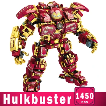 1450PCS+ Hulkbuster Vojni Stroj gradniki Super Junaki Maščevalec Infinity Vojne Junakov Otroci, Otroci Igrače, Darila
