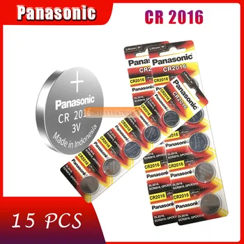 15 X prvotne blagovne znamke nova baterija za PANASONIC cr2016 3v gumb celice kovanec baterije za gledanje računalnik cr 2016